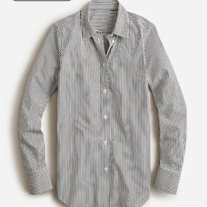 Slim-fit stretch cotton J Crew shirt striped